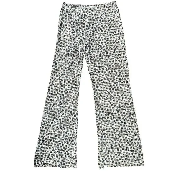Snoskins Double Knit Jacquard Abstract Print Pull On Pants - Size Small - Picture 2 of 9